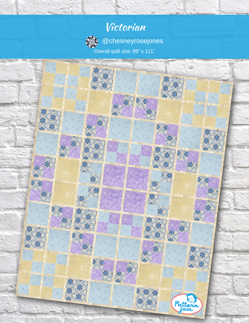 victorian - custom quilt designed by &#64;chesneyrosejones using PatternJam quilt design software