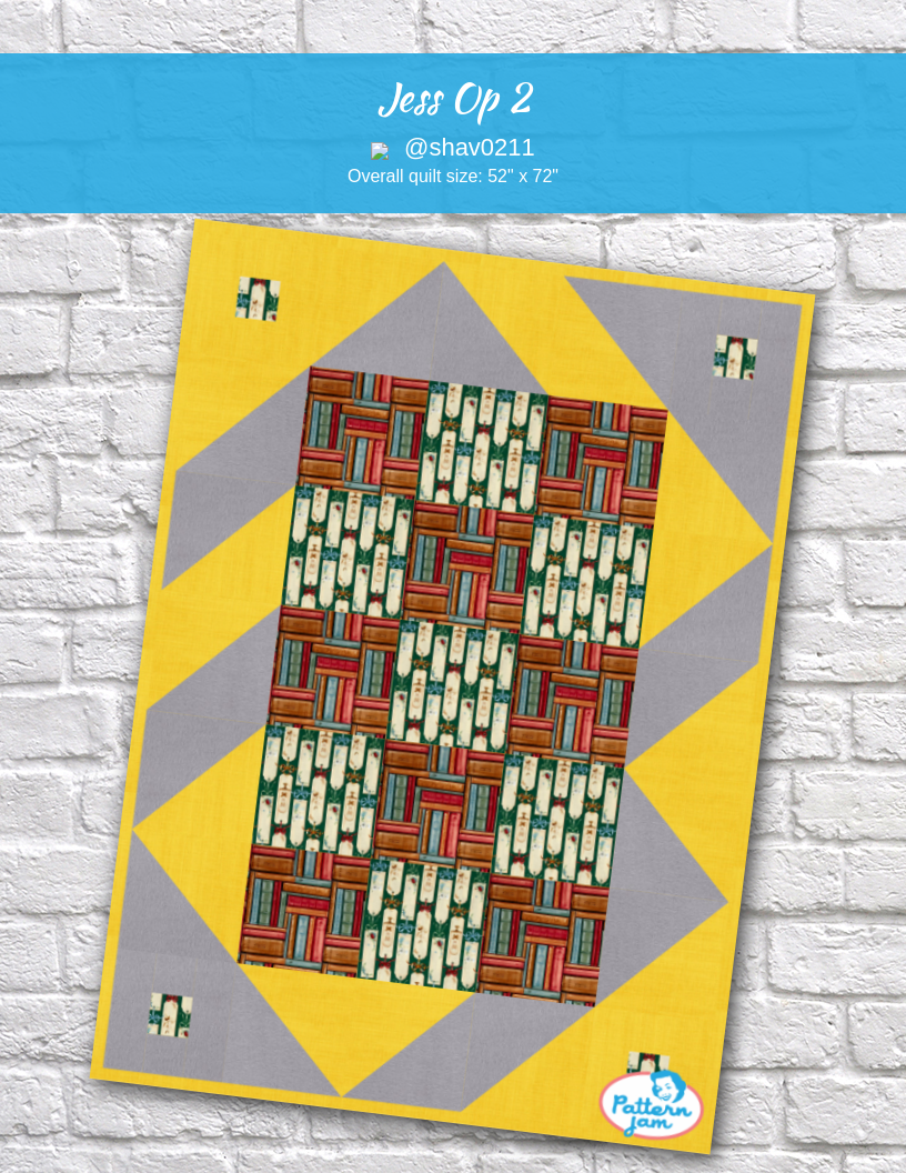 Jess Op 2 - custom quilt designed by &#64;shav0211 using PatternJam quilt design software