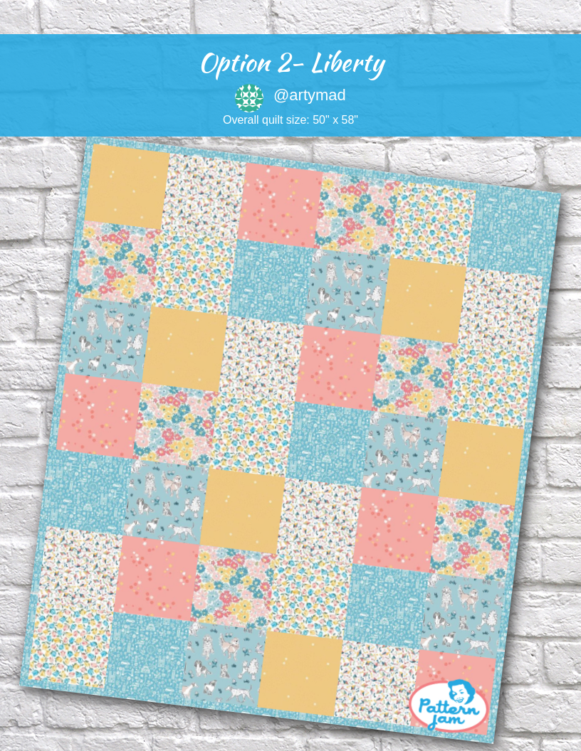 Option 2- Liberty - custom quilt designed by &#64;artymad using PatternJam quilt design software