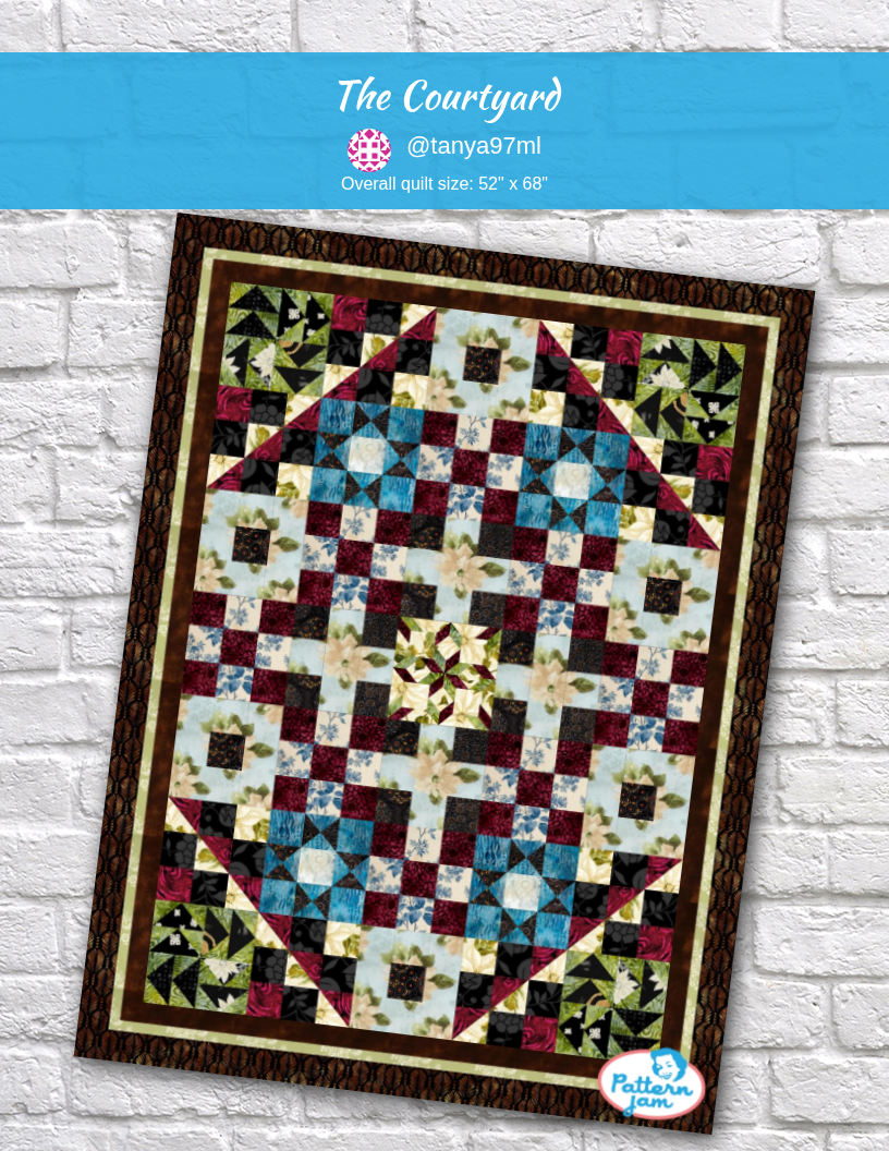 The Courtyard - custom quilt designed by &#64;tanya97ml using PatternJam quilt design software