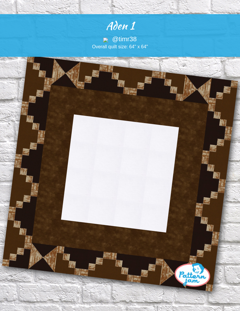 Aden 1 - custom quilt designed by &#64;timr38 using PatternJam quilt design software