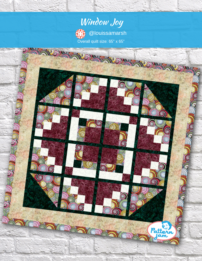 window joy - custom quilt designed by &#64;louissamarsh using PatternJam quilt design software