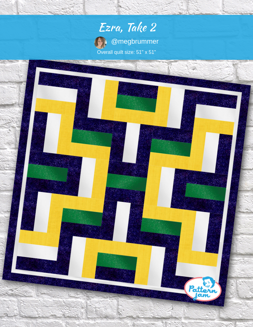 Ezra, Take 2 - custom quilt designed by &#64;megbrummer using PatternJam quilt design software