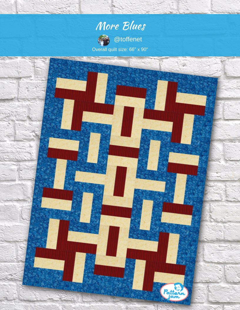 more blues - custom quilt designed by &#64;toffenet using PatternJam quilt design software