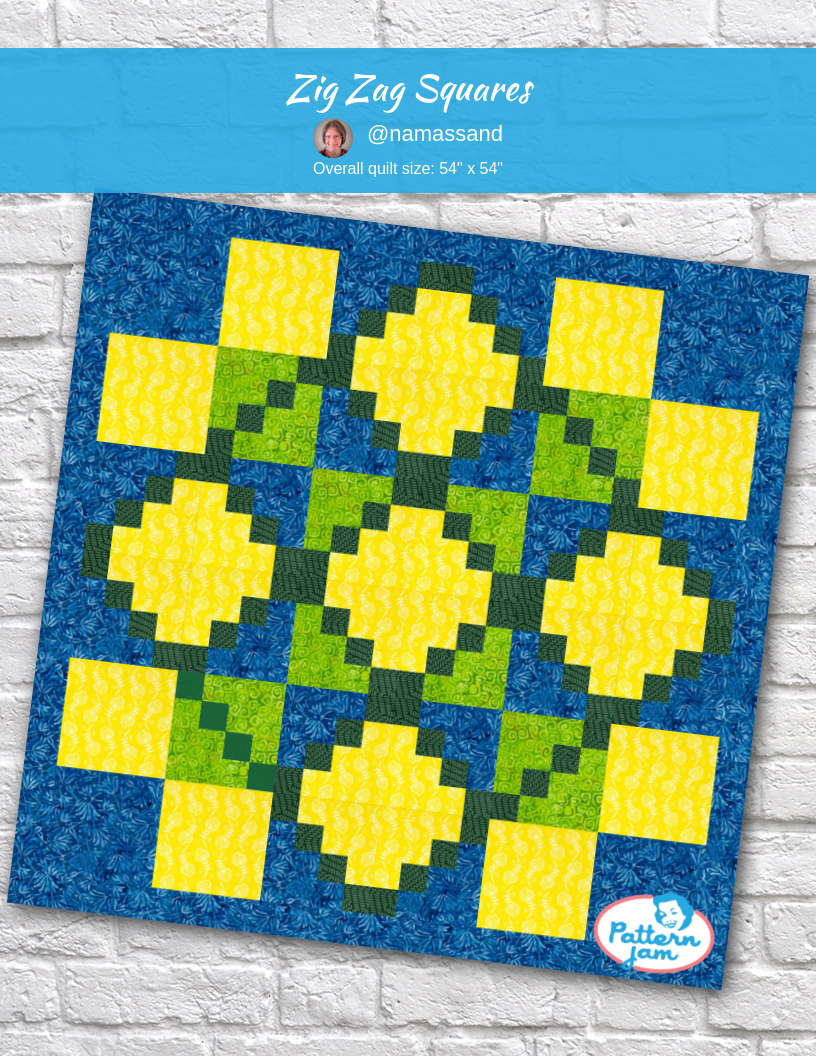 zig zag squares - custom quilt designed by &#64;namassand using PatternJam quilt design software