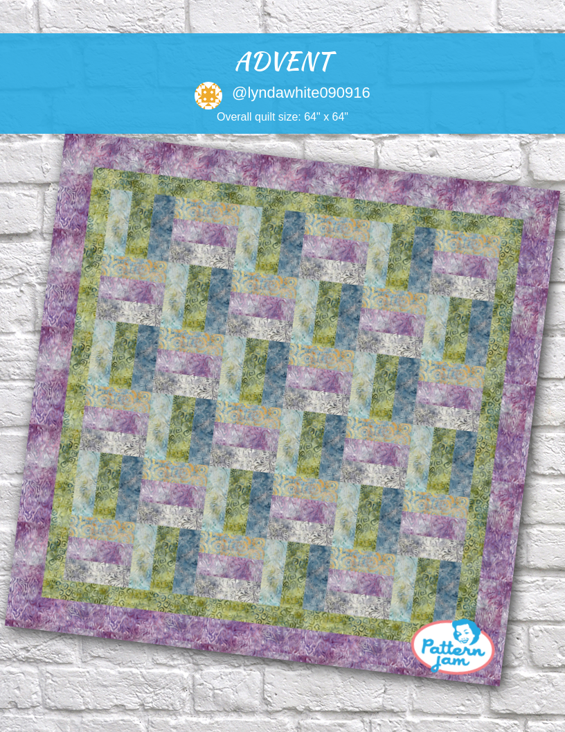 ADVENT - custom quilt designed by &#64;lyndawhite090916 using PatternJam quilt design software