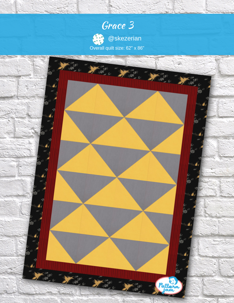 Grace 3 - custom quilt designed by &#64;skezerian using PatternJam quilt design software