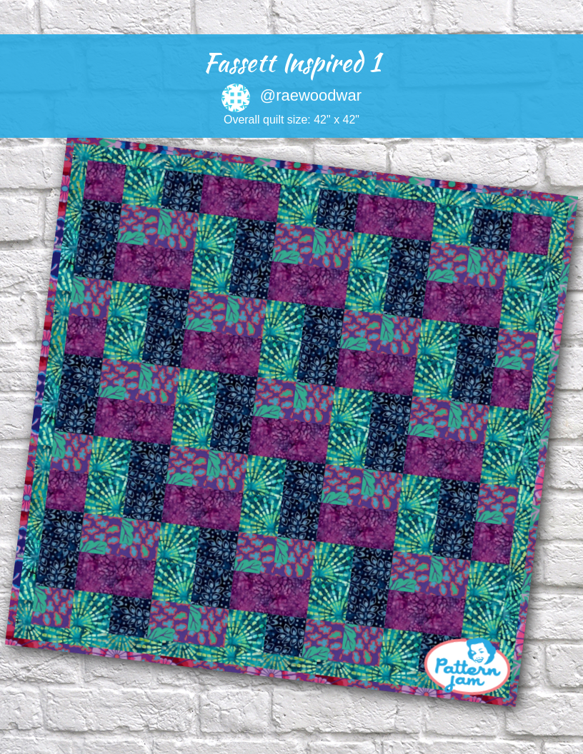 fassett inspired 1 - custom quilt designed by &#64;raewoodwar using PatternJam quilt design software