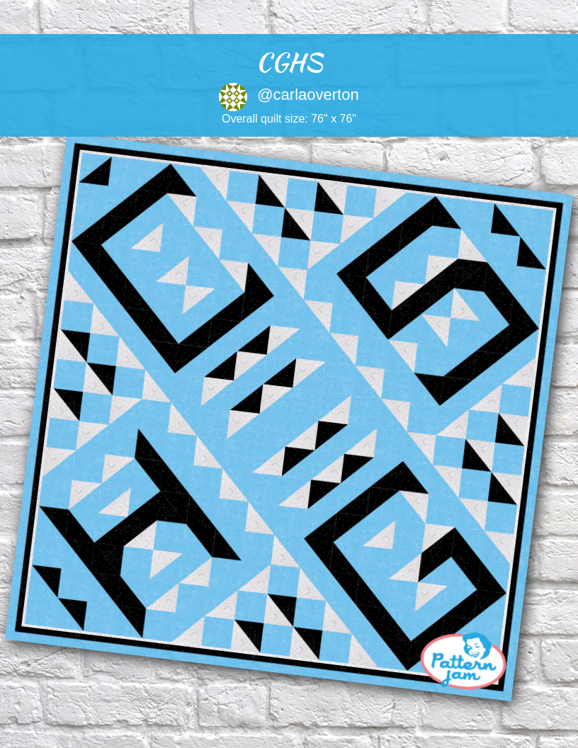 CGHS - custom quilt designed by &#64;carlaoverton using PatternJam quilt design software