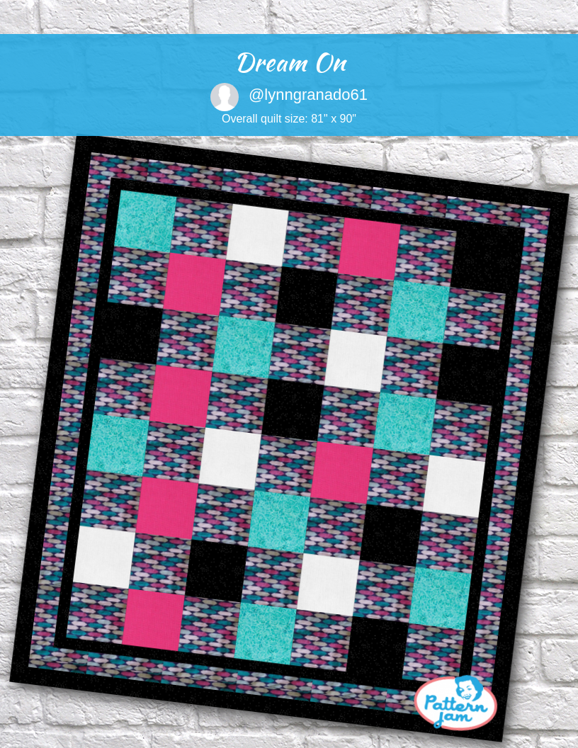 Dream On - custom quilt designed by &#64;lynngranado61 using PatternJam quilt design software