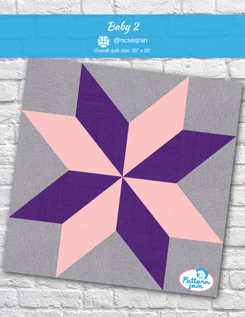 Baby 2 - custom quilt designed by &#64;ncseqran using PatternJam quilt design software