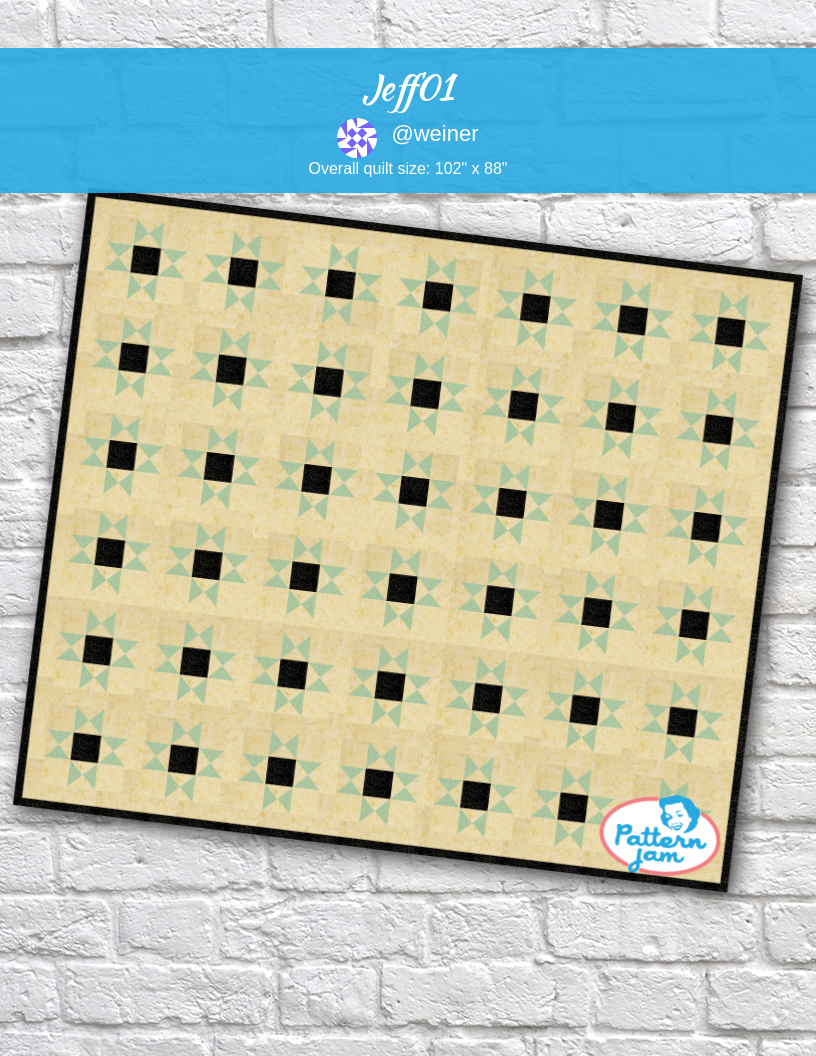 Jeff01 - custom quilt designed by &#64;weiner using PatternJam quilt design software