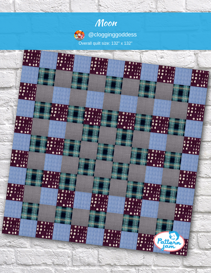 moon - custom quilt designed by &#64;clogginggoddess using PatternJam quilt design software