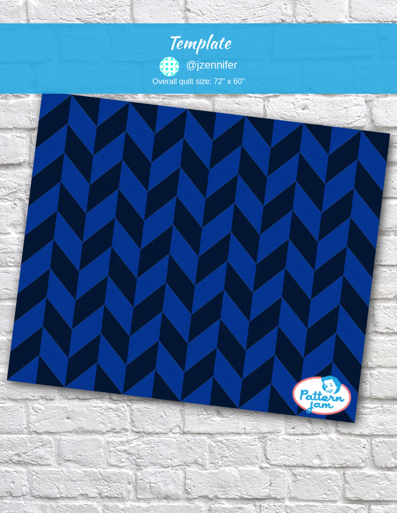 template - custom quilt designed by &#64;jzennifer using PatternJam quilt design software