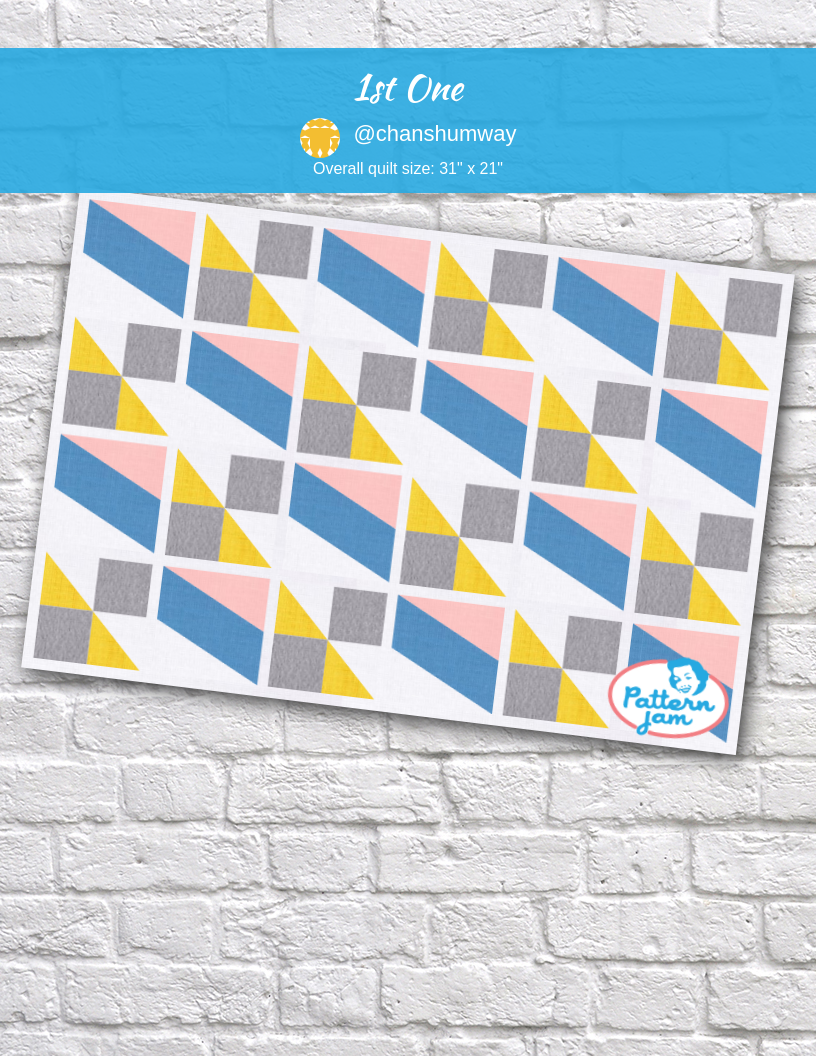 1st one - custom quilt designed by &#64;chanshumway using PatternJam quilt design software