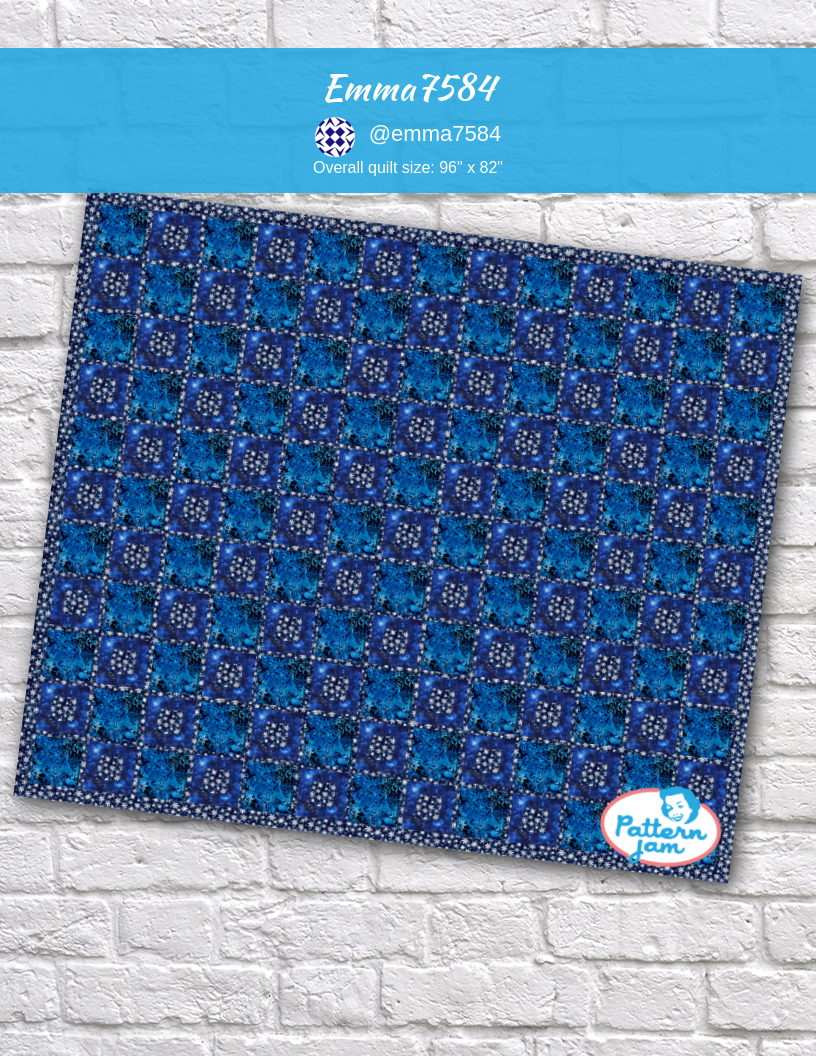 Emma7584 - custom quilt designed by &#64;emma7584 using PatternJam quilt design software