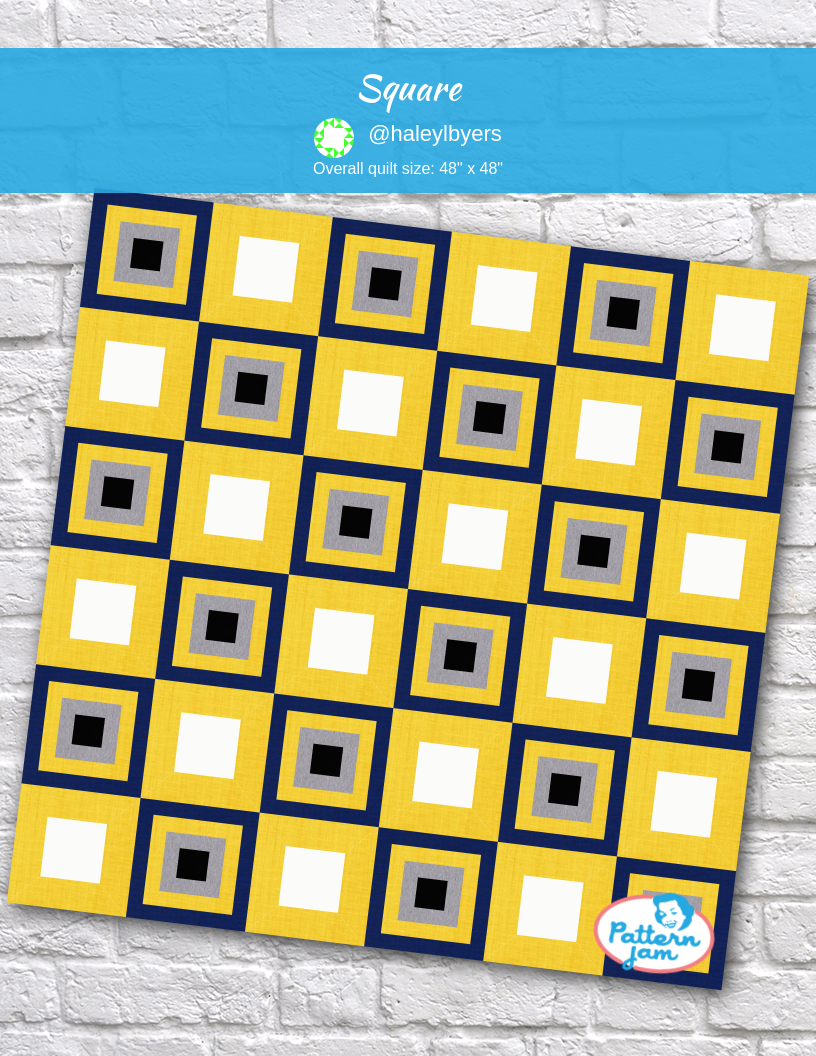 Square - custom quilt designed by &#64;haleylbyers using PatternJam quilt design software
