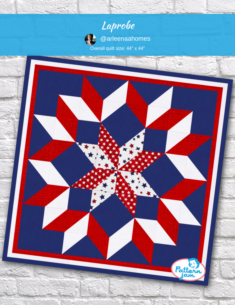 Laprobe - custom quilt designed by &#64;arleenaahomes using PatternJam quilt design software
