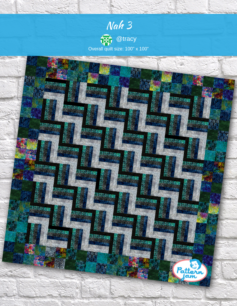 nah 3 - custom quilt designed by &#64;tracy using PatternJam quilt design software