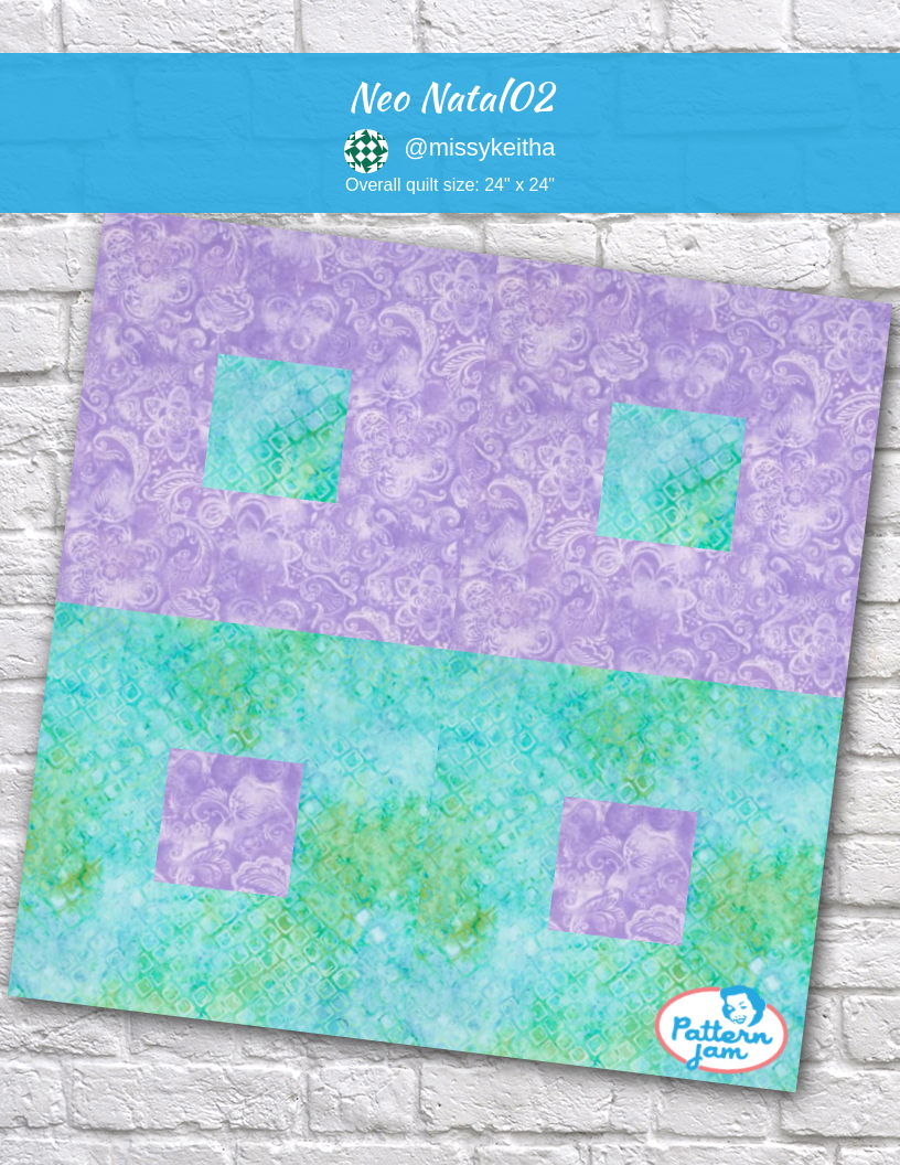 Neo Natal02 - custom quilt designed by &#64;missykeitha using PatternJam quilt design software