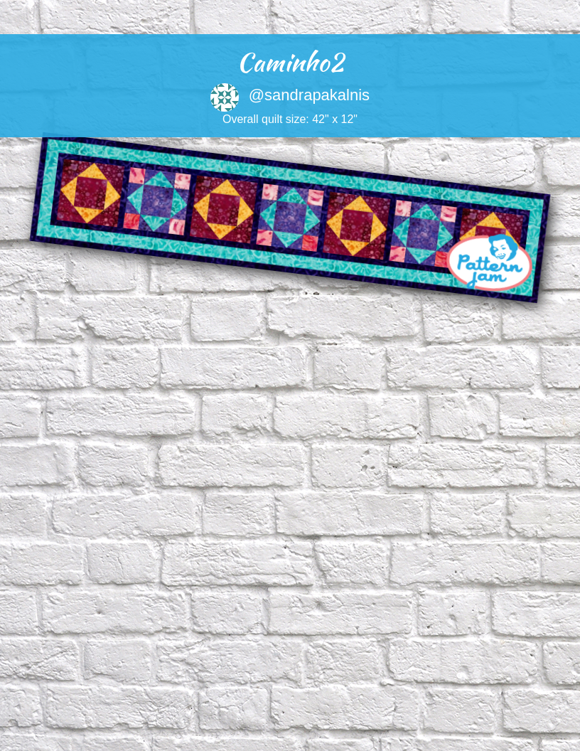 Caminho2 - custom quilt designed by &#64;sandrapakalnis using PatternJam quilt design software