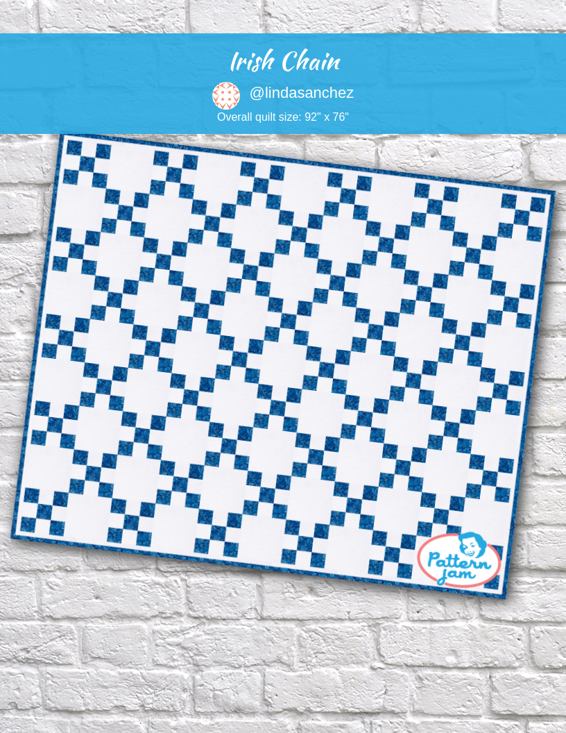 Irish Chain - custom quilt designed by &#64;lindasanchez using PatternJam quilt design software