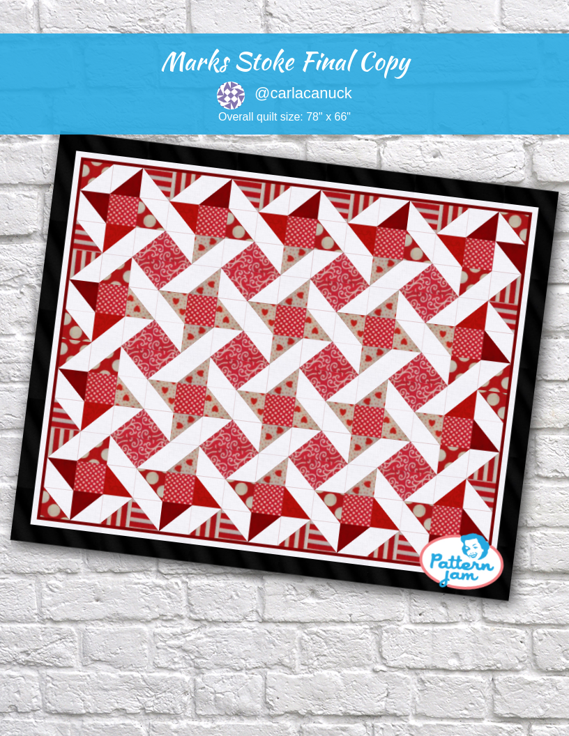 Marks Stoke Final Copy - custom quilt designed by &#64;carlacanuck using PatternJam quilt design software