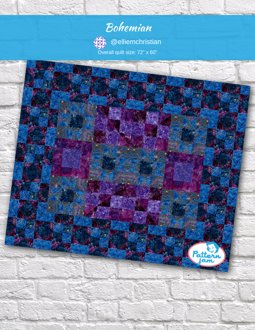 Bohemian - custom quilt designed by &#64;elliemchristian using PatternJam quilt design software