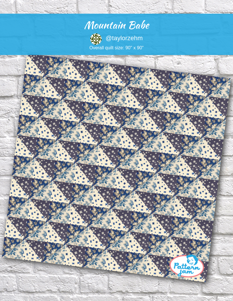 Mountain babe - custom quilt designed by &#64;taylorzehm using PatternJam quilt design software