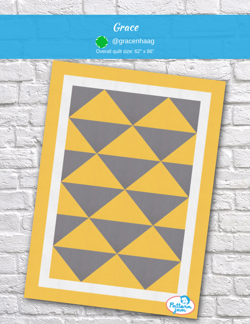 Grace - custom quilt designed by &#64;gracenhaag using PatternJam quilt design software