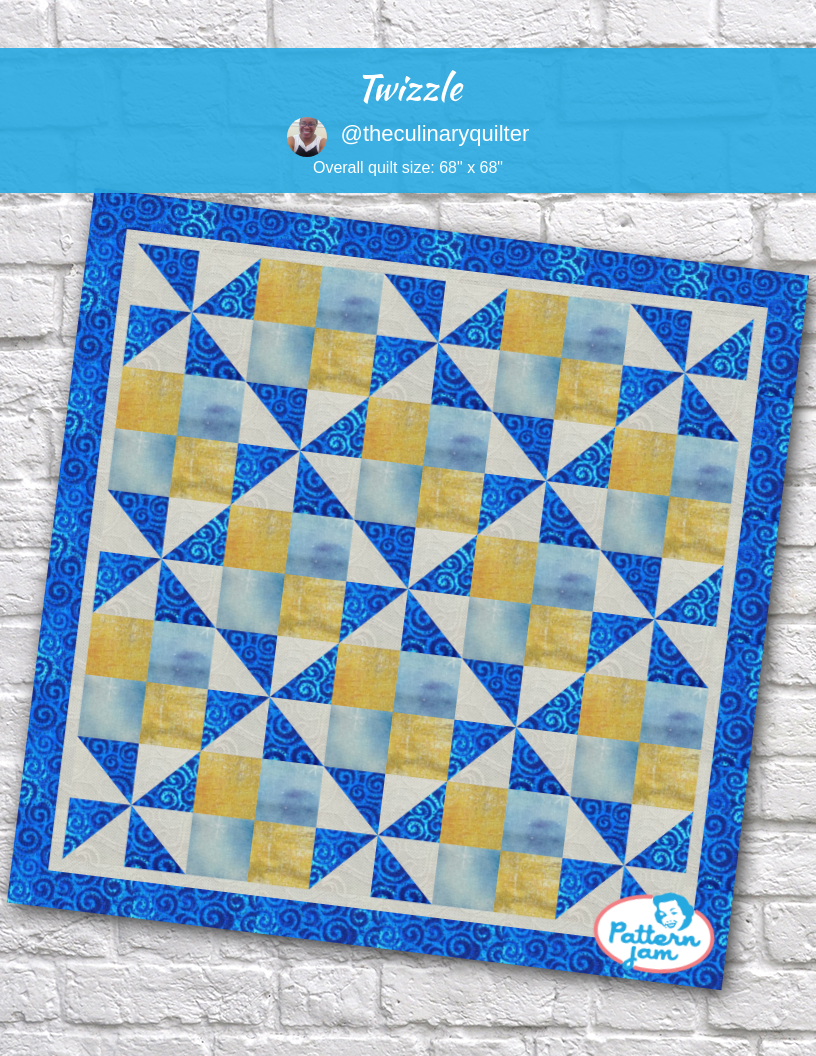 Twizzle - custom quilt designed by &#64;theculinaryquilter using PatternJam quilt design software