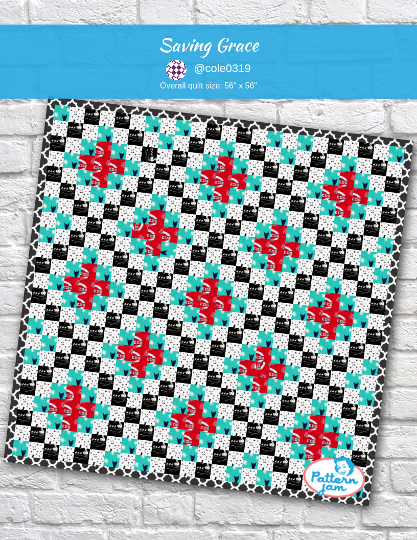 Saving Grace - custom quilt designed by &#64;cole0319 using PatternJam quilt design software