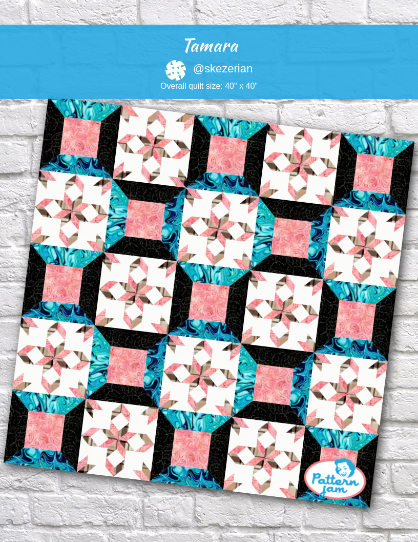 tamara - custom quilt designed by &#64;skezerian using PatternJam quilt design software