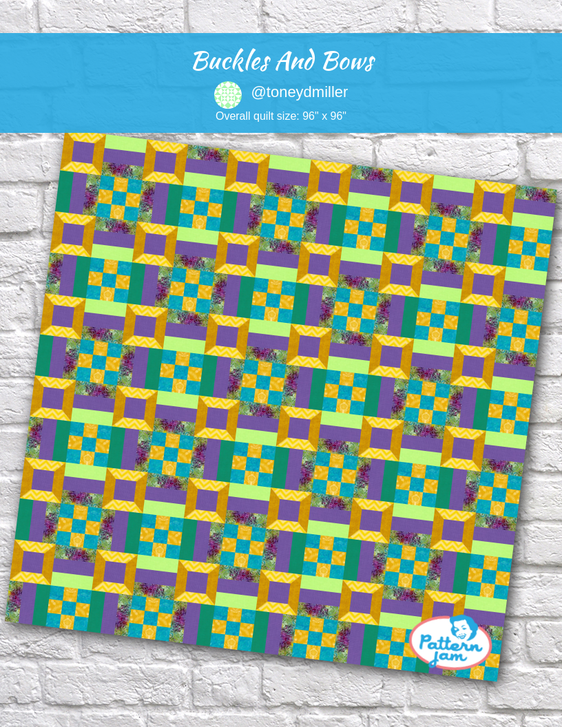 Buckles and Bows - custom quilt designed by &#64;toneydmiller using PatternJam quilt design software