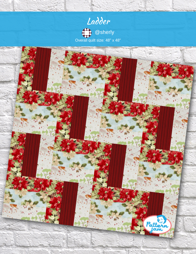 ladder - custom quilt designed by &#64;sherly using PatternJam quilt design software