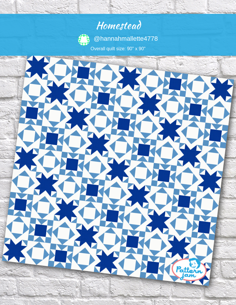 Homestead - custom quilt designed by &#64;hannahmallette4778 using PatternJam quilt design software