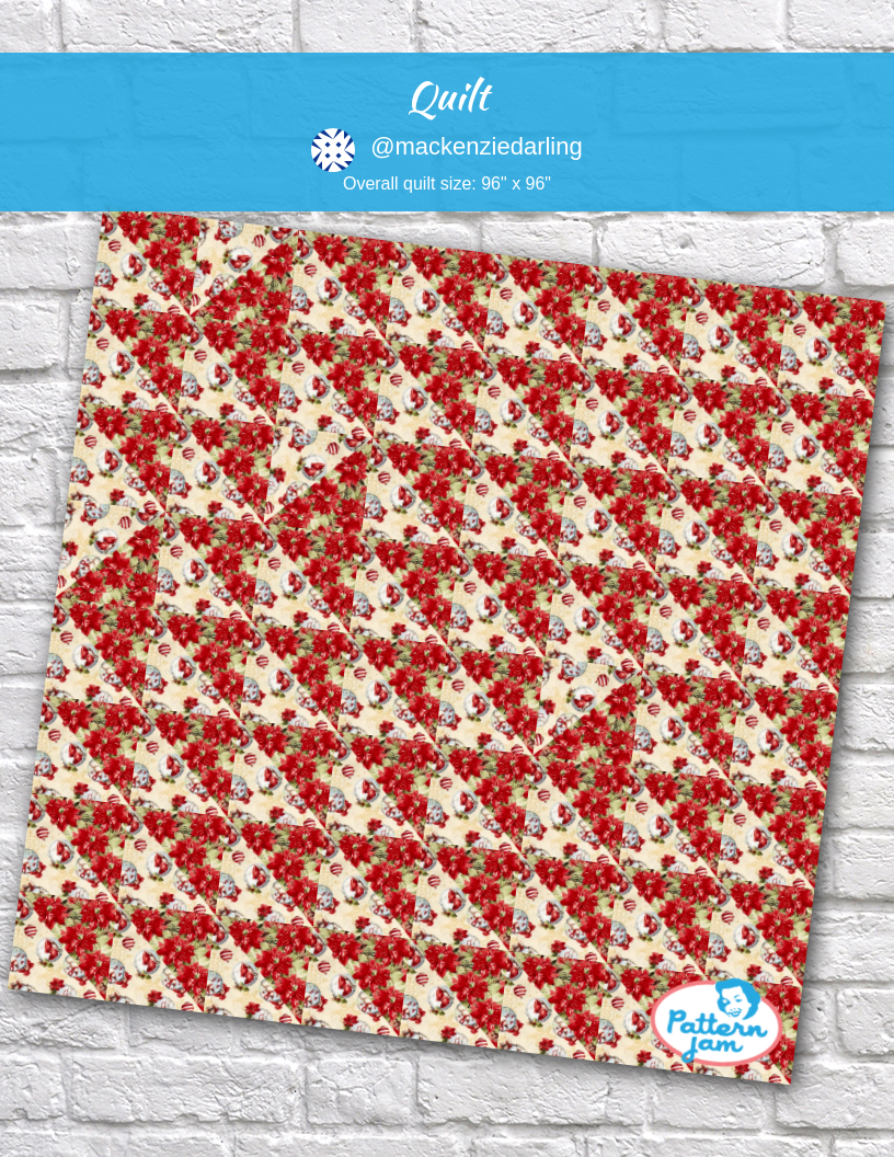 quilt - custom quilt designed by &#64;mackenziedarling using PatternJam quilt design software