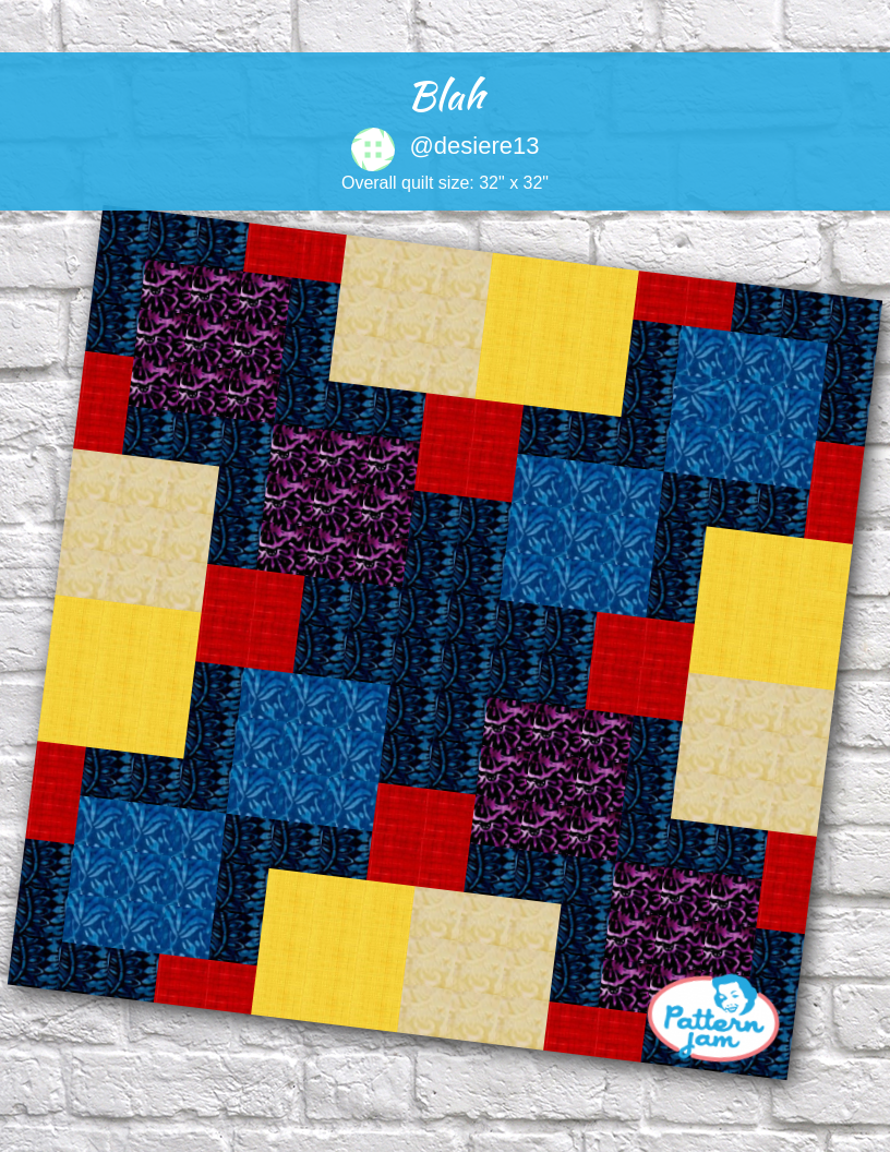 blah - custom quilt designed by &#64;desiere13 using PatternJam quilt design software