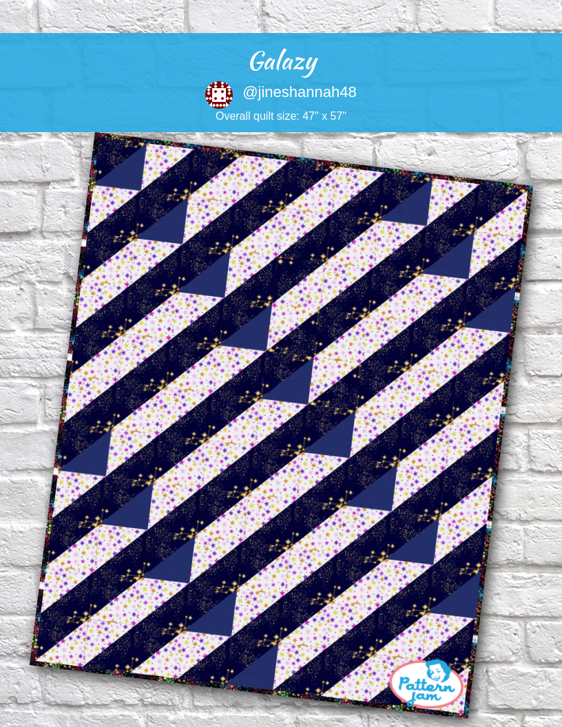 galazy - custom quilt designed by &#64;jineshannah48 using PatternJam quilt design software