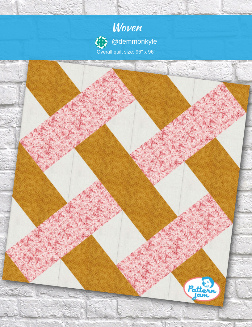 woven - custom quilt designed by &#64;demmonkyle using PatternJam quilt design software