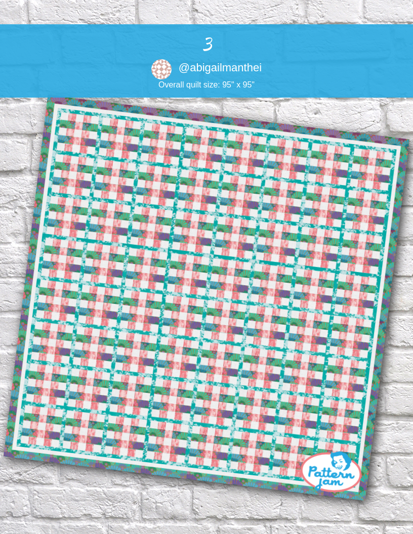 3 - custom quilt designed by &#64;abigailmanthei using PatternJam quilt design software