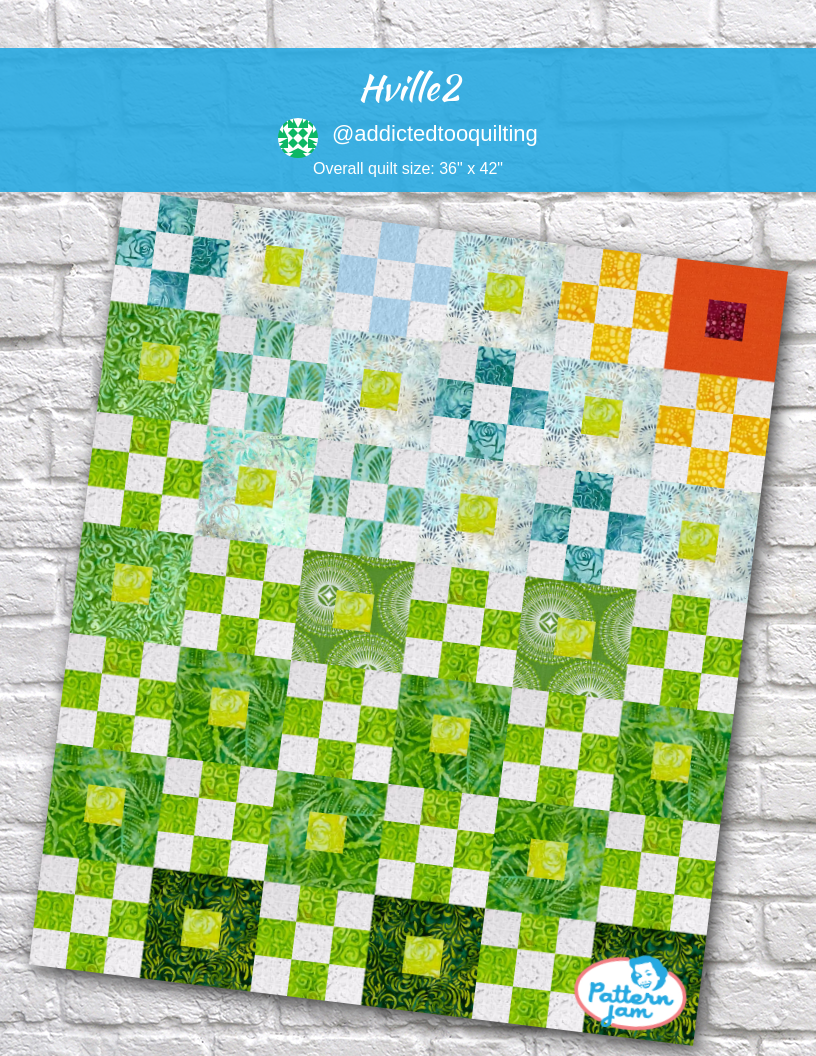 Hville2 - custom quilt designed by &#64;addictedtooquilting using PatternJam quilt design software