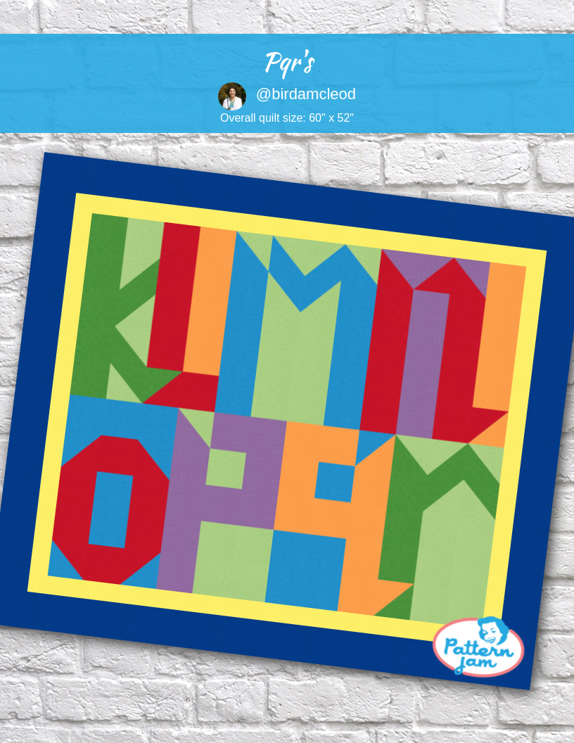 pqr's - custom quilt designed by &#64;birdamcleod using PatternJam quilt design software