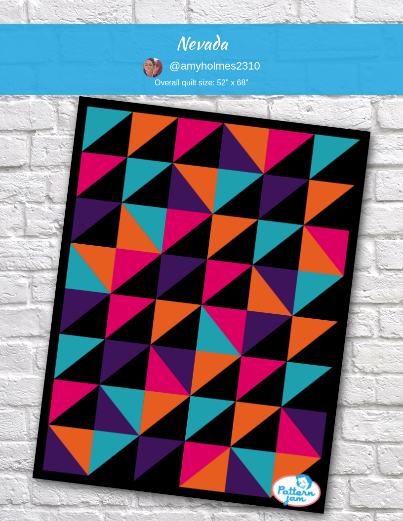 Nevada - custom quilt designed by &#64;amyholmes2310 using PatternJam quilt design software