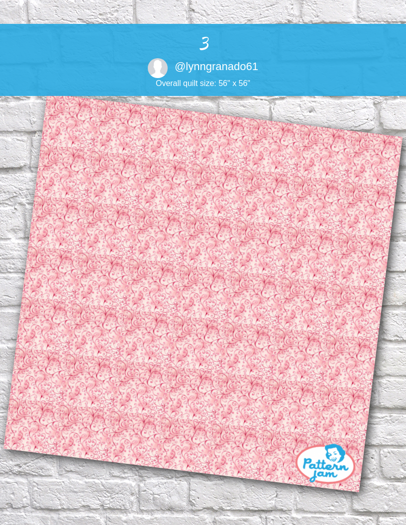 3 - custom quilt designed by &#64;lynngranado61 using PatternJam quilt design software