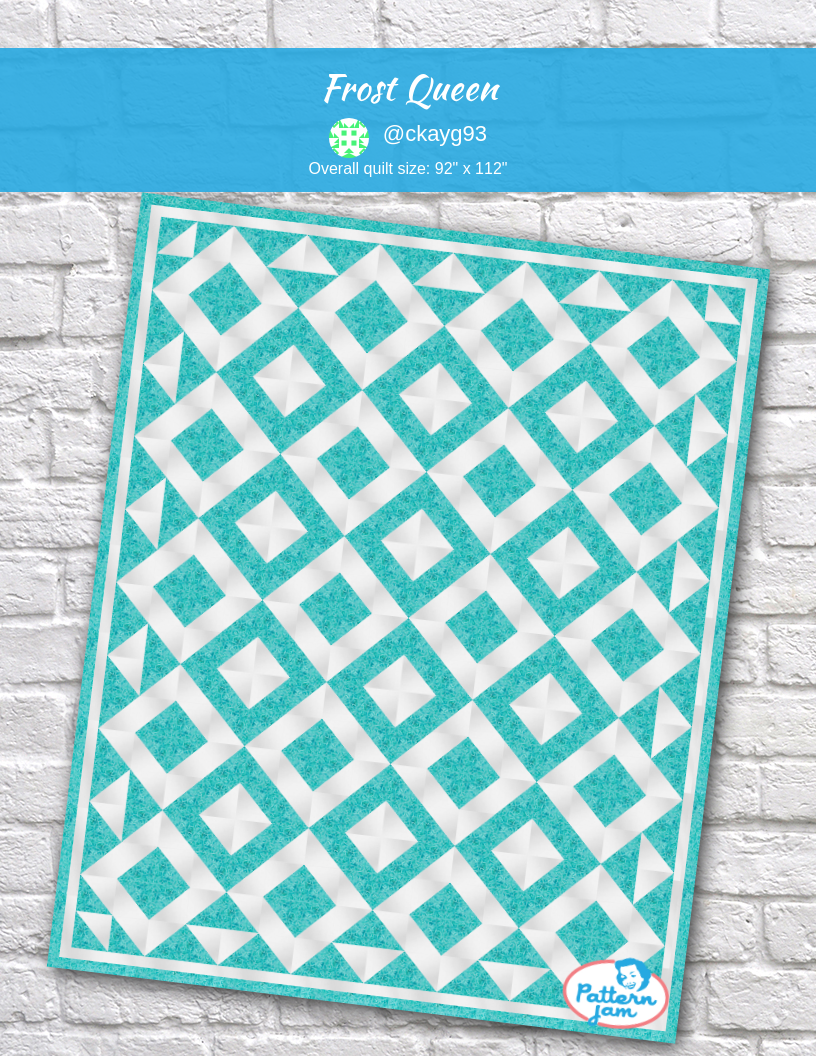 Frost Queen - custom quilt designed by &#64;ckayg93 using PatternJam quilt design software