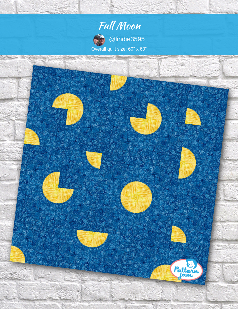 full moon - custom quilt designed by &#64;lindie3595 using PatternJam quilt design software