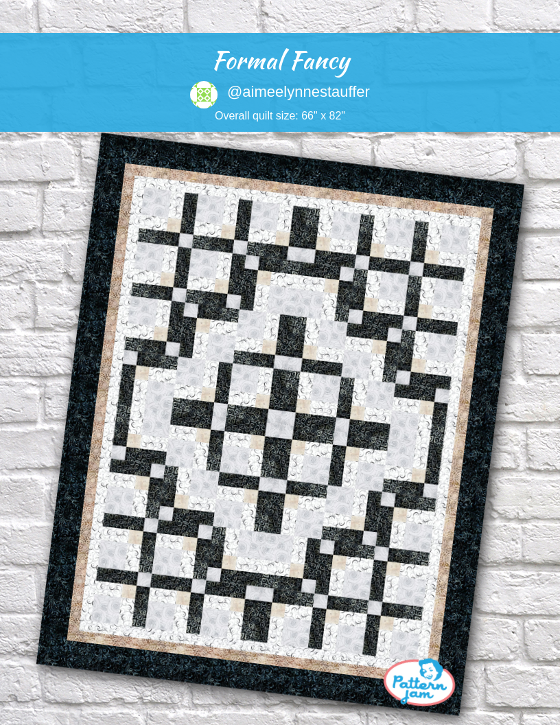 Formal Fancy - custom quilt designed by &#64;aimeelynnestauffer using PatternJam quilt design software