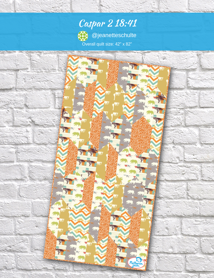 Caspar 2 18:41 - custom quilt designed by &#64;jeanetteschulte using PatternJam quilt design software