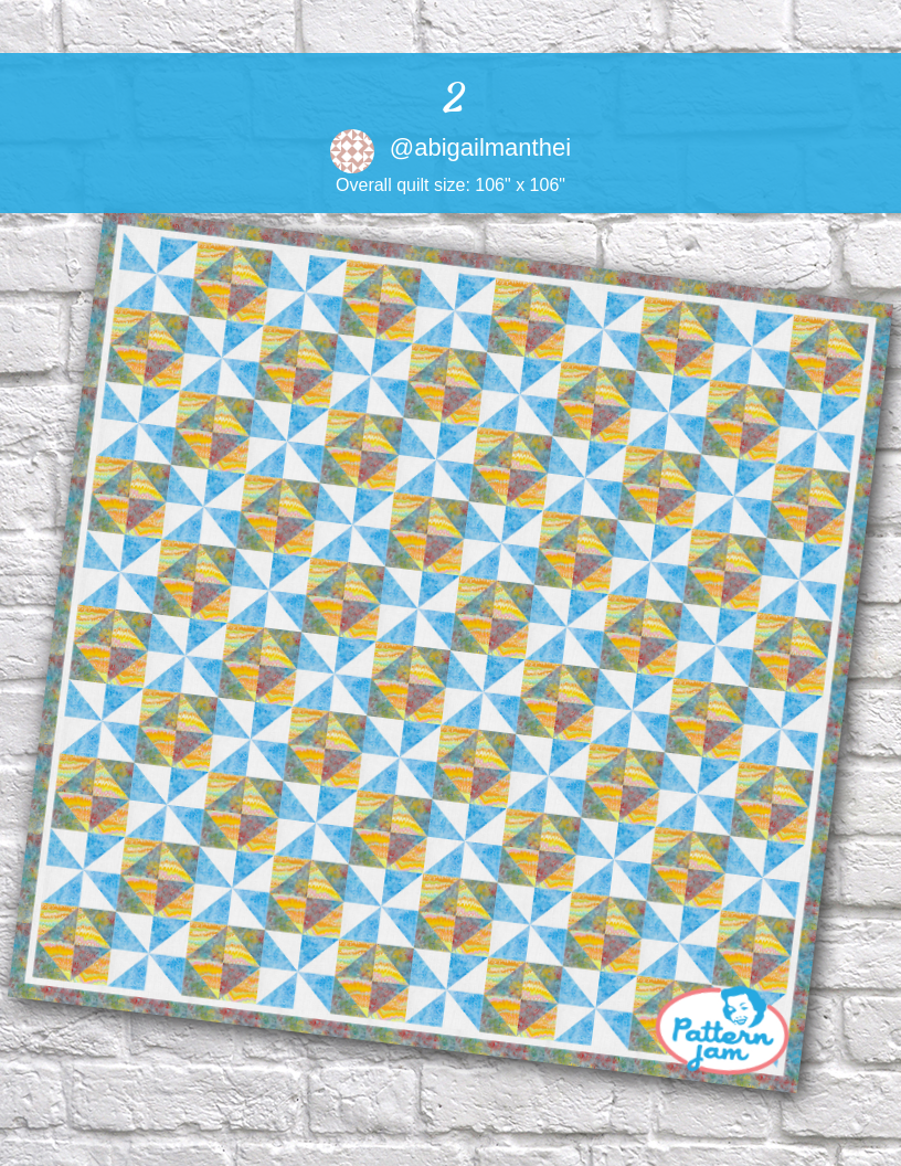 2 - custom quilt designed by &#64;abigailmanthei using PatternJam quilt design software